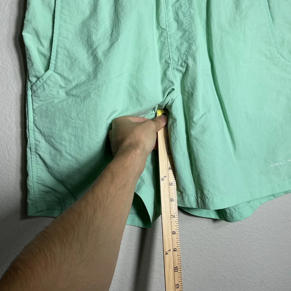 Columbia PFG Shorts Mens Small Mint Green Backcast 6